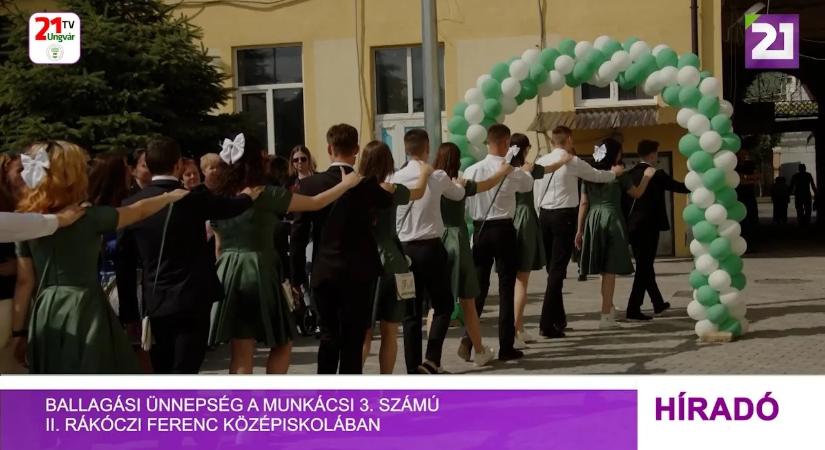 Ballagási ünnepség a Munkácsi 3. Számú II. Rákóczi Ferenc Középiskolában (videó)