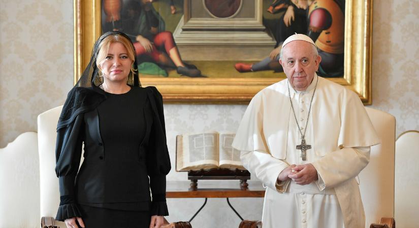 Čaputová Ferenc pápával találkozik szombaton a Vatikánban