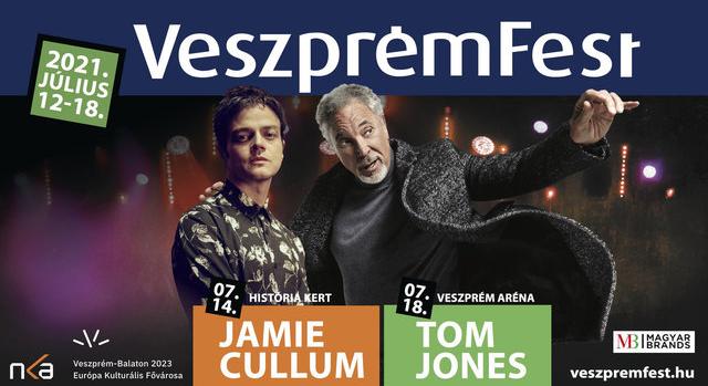 VeszprémFest 2021: jön Tom Jones és Jamie Cullum!