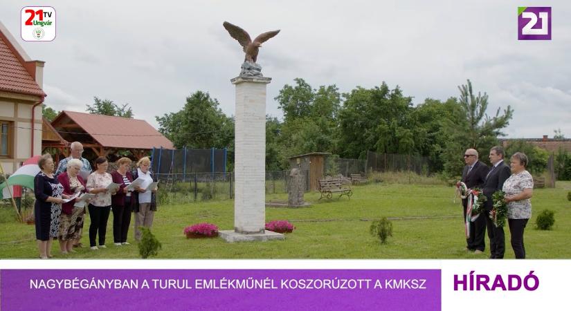Nagybégányban a Turul emlékműnél koszorúzott a KMKSZ (videó)