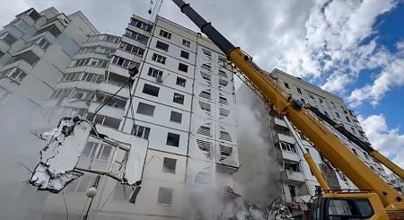 Rakétacsapás érte a lakóházat  videó