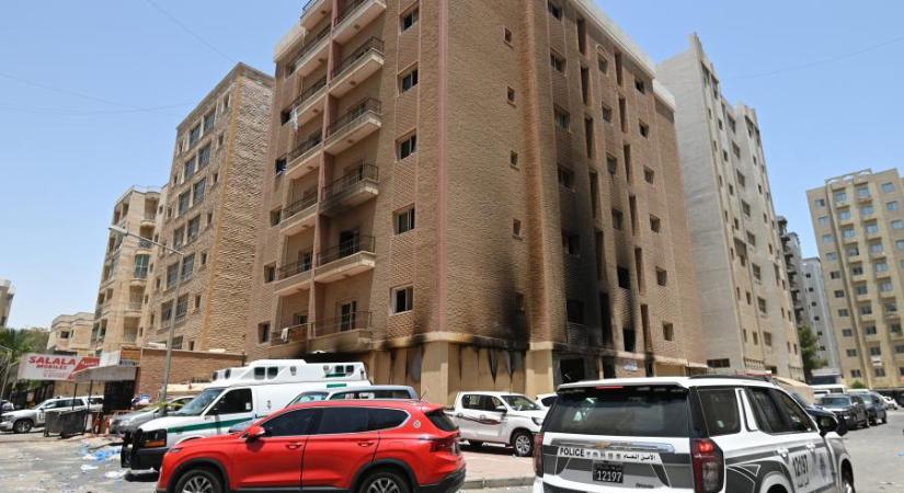 Több mint negyven ember meghalt, miután tűz ütött ki egy kuvaiti munkásszállón