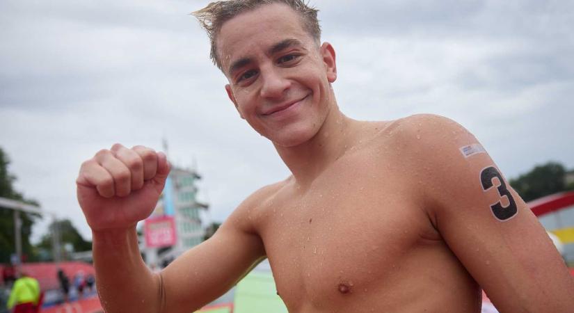 Célfotóval lett bronzérmes Betlehem Dávid a nyíltvízi úszók Eb-jén