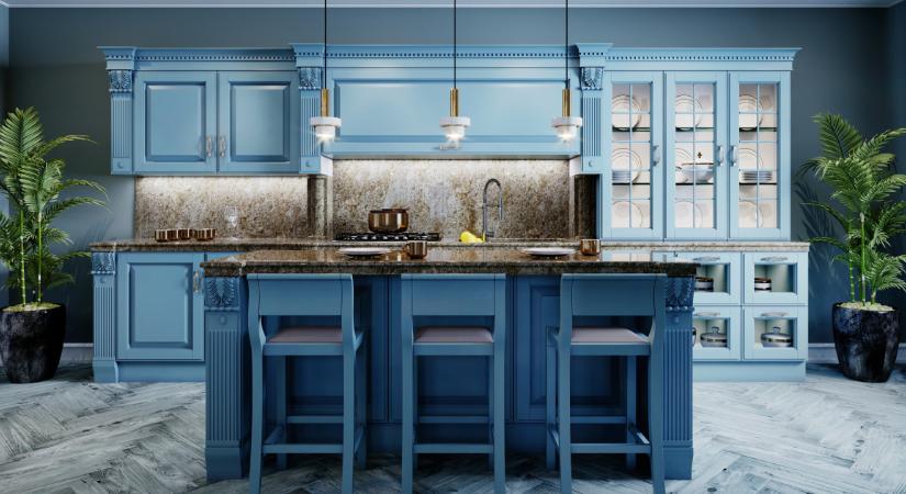 A kék konyhabútor most a legnagyobb design trend - íme, a legszebb árnyalatok
