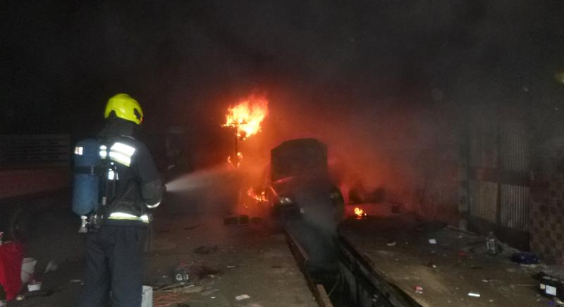 Autószerelő műhely lángolt Kaposváron