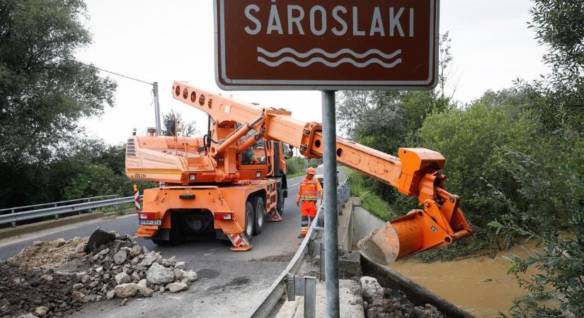 Sok feladatot adott az árvízhelyzet a Magyar Közútnak is Vas vármegyében