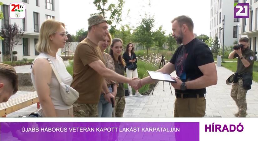 Újabb háborús veterán kapott lakást Kárpátalján (videó)