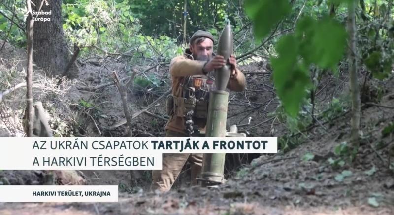 Exkluzív felvételek a frontvonalban harcoló ukrán aknavető egységről