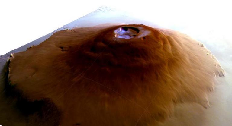 Vizet találtak a marsi egyenlítőnél a vulkánok belsejében