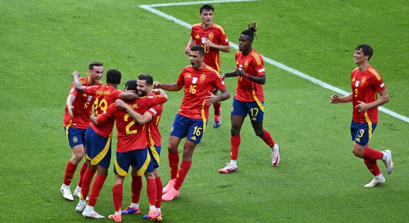 Euro 2024: pazar első félidei játékával simán legyőzte a horvátokat a spanyol válogatott! – videóval