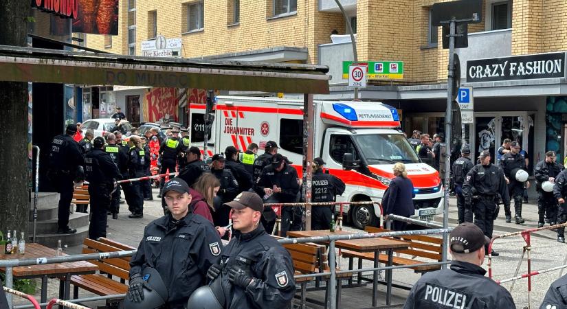 Rendőrök ártalmatlanítottak egy baltás férfit Hamburgban