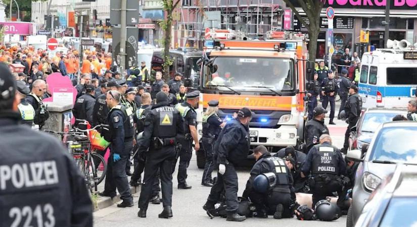 Csákánnyal hadonászott egy férfi Hamburgban, meglőtték