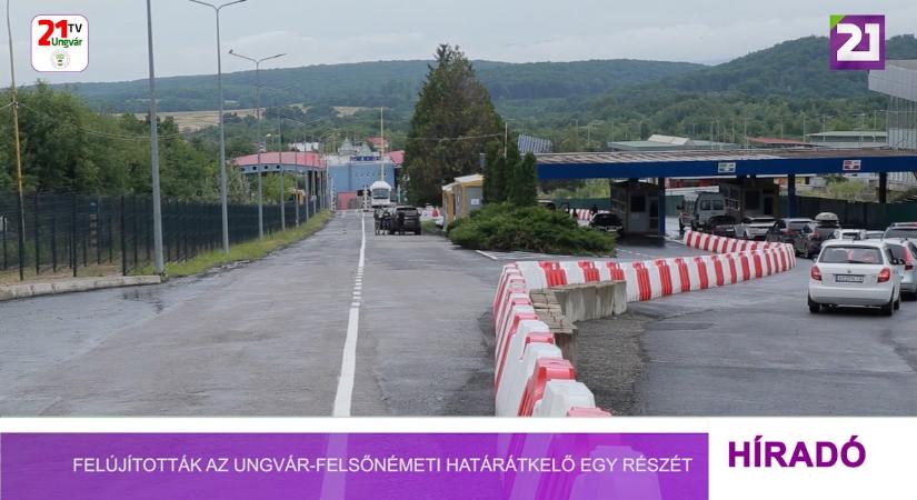 Felújították az Ungvár-Felsőnémeti határátkelő egy részét (videó)