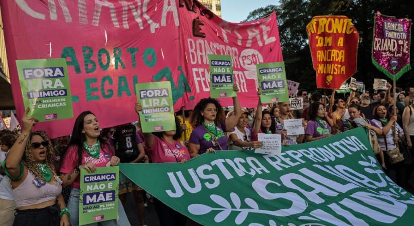 Brazil nők ezrei tüntetnek az abortusz szigorítása ellen