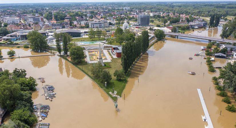 Zavartalan a Rába apadása