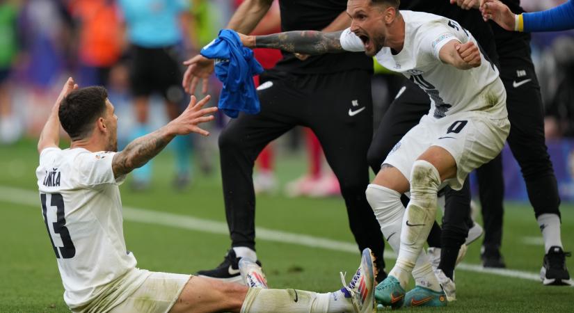 Imádnivaló, ahogy megőrültek a szlovén riporterek a Dánia elleni egyenlítő gólnál