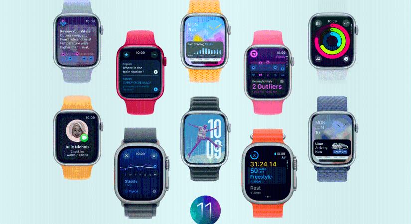 WWDC24: Az Apple bemutatta a watchOS 11-et – Életjelek, Edzési terhelés, Helyzetjelentés, Fordító, egyebek