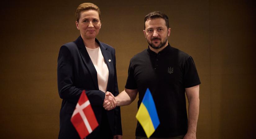 Zelenszkij a dán miniszterelnökkel tárgyalt F–16-osok Ukrajnába szállításáról