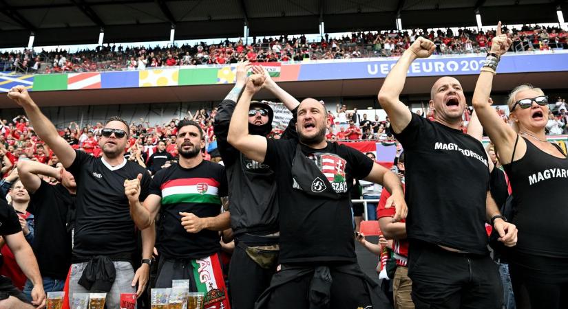 Gond van a magyar szurkolók egységével a Németország elleni mérkőzés előtt