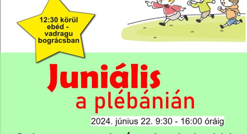 Juniális a győrszentiváni plébánián