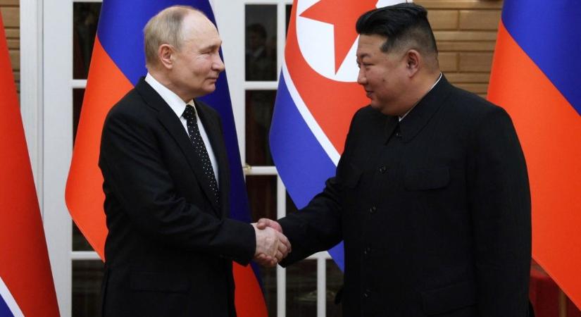 Kölcsönös védelmi záradékot tartalmazó egyezményt írt alá Putyin és Kim Dzsongun