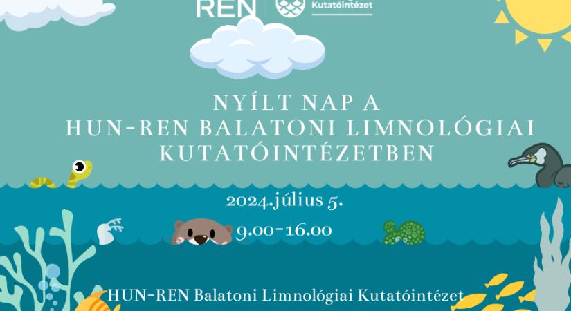 Nyílt nap a Balaton élővilágáról július 5-én a tihanyi HUN-REN BLKI-ban