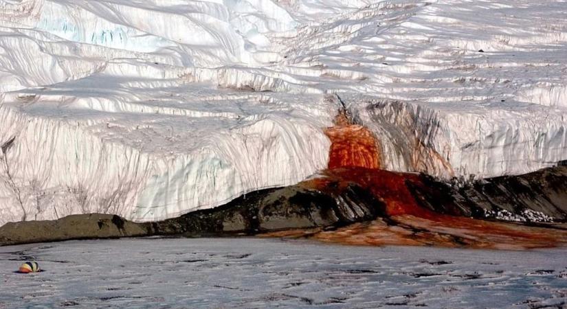 Antarktiszi vér-vízesés: magyarázat egy rémisztő jelenségre