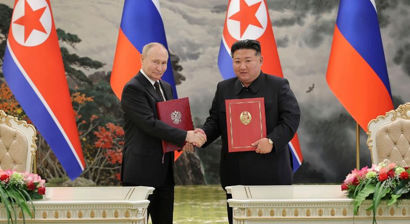 Gyomros Ukrajnának és a Nyugatnak: összefogott Putyin és Kim Dzsong Un, széles körű orosz-koreai együttműködés jön