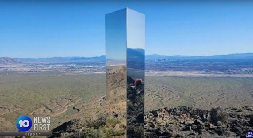 Las Vegas melletti sivatagban bukkant fel egy rejtélyes monolit
