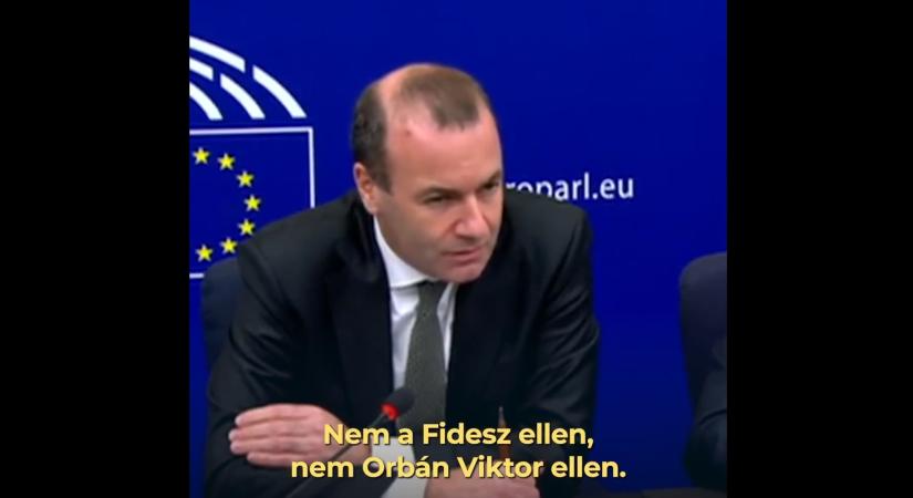 Manfred Weber bevallotta, hogy büntetni akarja Magyarországot  videó