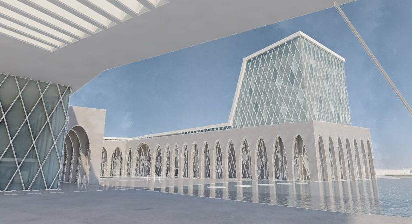 Sohag Nemzeti Kulturális Központ – A Puhl és Dajka Építész Iroda terve a nemzetközi öltetpályázaton