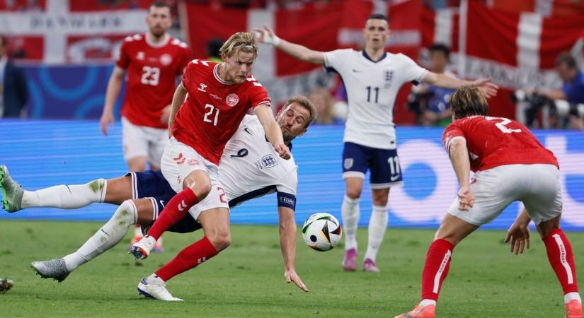 Nem bírtak az angolok a dánokkal a labdarúgó Európa-bajnokságon