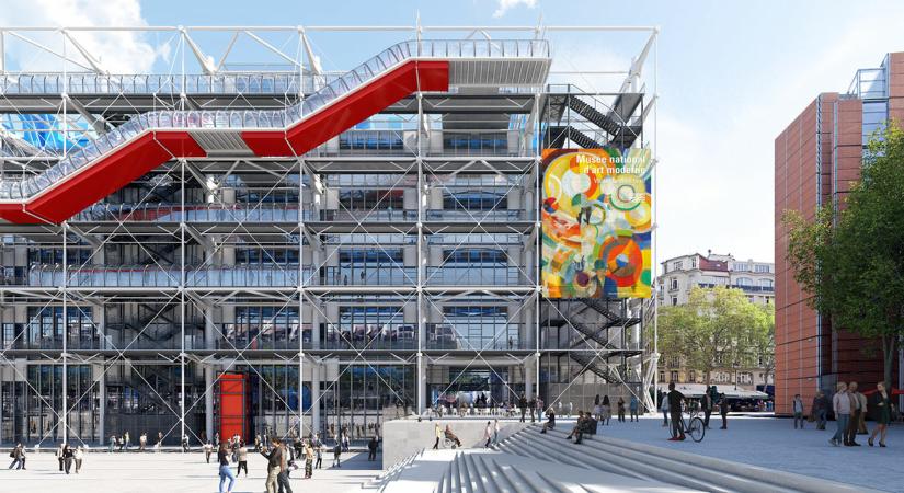 Egy francia-japán-mexikói építésztrió alakítja át a párizsi Pompidou Központot