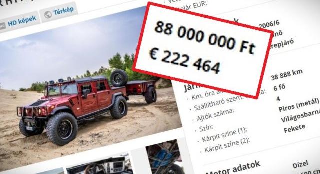 Neked megérne 88 milliót az igazi Hummer életérzés?