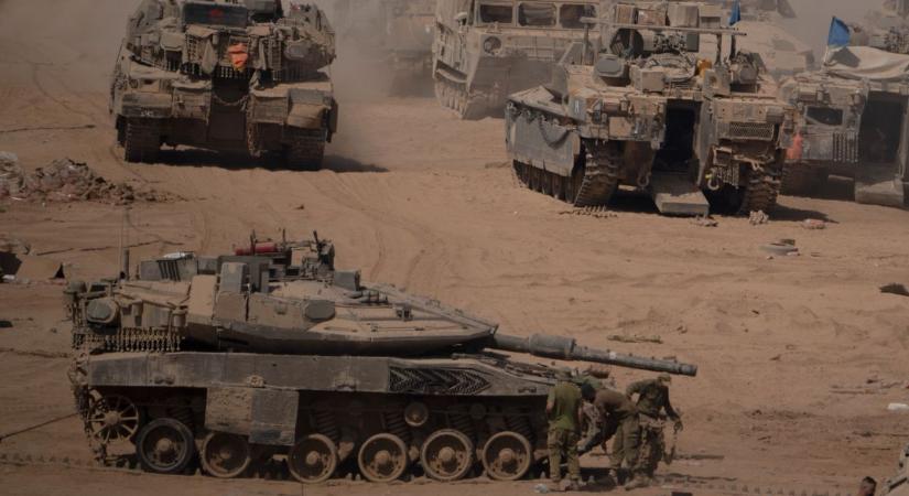 Az izraeli hadsereg folytatta a támadást a Gázai övezet déli és középső vidékén – frissül