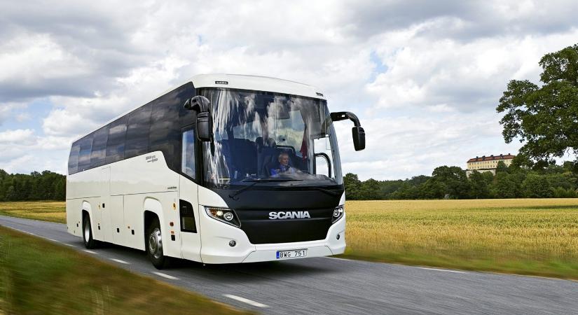 Gáz hajtja a legújabb Scania távolsági buszt