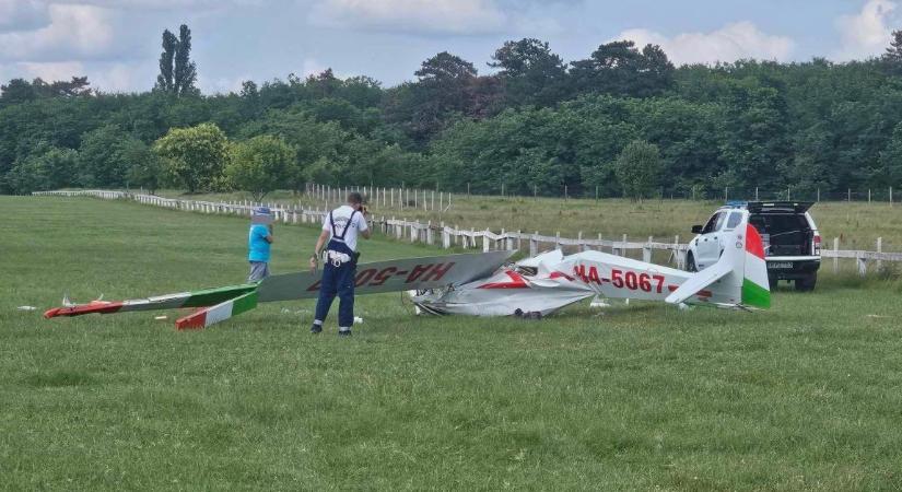 Vitorlázó repülő zuhant le Dunakeszin