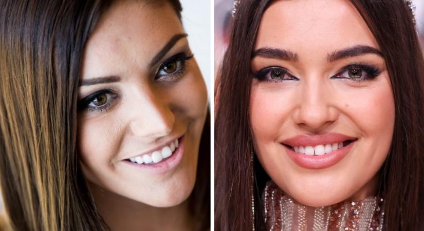 Kulcsár Edina és a Miss World Hungary idei győztese akár testvérek is lehetnének, annyira hasonlítanak