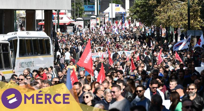Akár börtönnel is büntethető lesz a sztrájkszervezés a hatnapos munkahét törvénycsomag szerint Görögországban