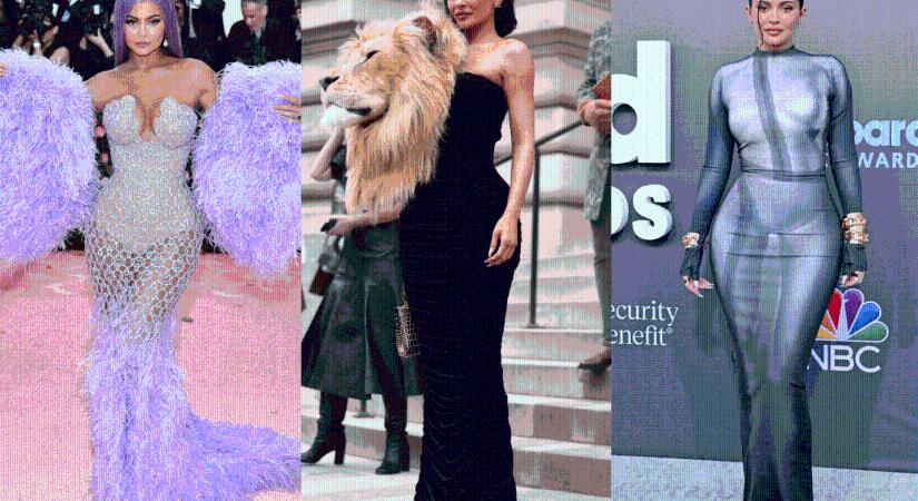 Drágakövektől a rózsaszín maxi ruháig – ezek voltak Kylie Jenner legextrémebb ruhái