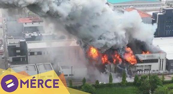 Már legalább 22 halálos áldozata van az akkumulátorgyárban történt robbanásnak Dél-Koreában
