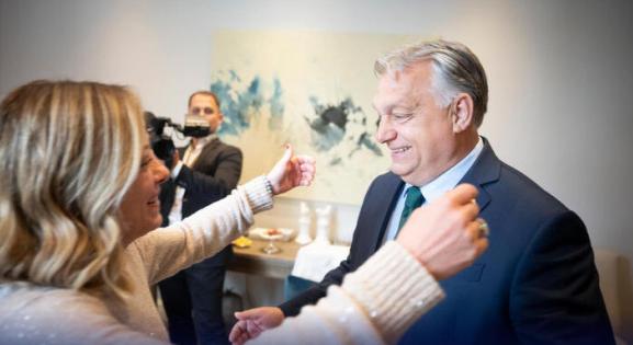 Orbán Viktor nem adja fel: Rómába utazott Giorgia Melonihoz