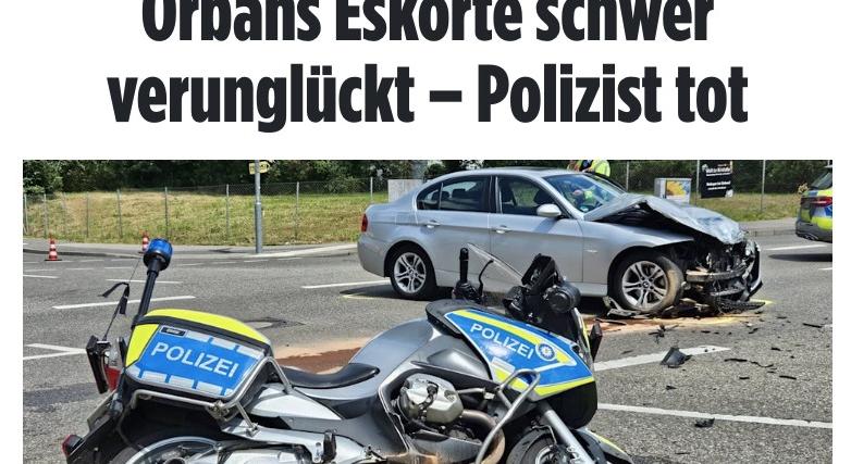 Meghalt egy Orbán Viktor konvoját biztosító motoros rendőr Stuttgartban