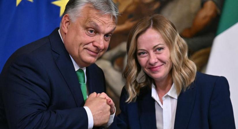 Orbán Viktor közölte, nem beszélt pártügyekről Giorgia Melonival, egy ilyen frakcióba ők amúgy sem tudnának beülni