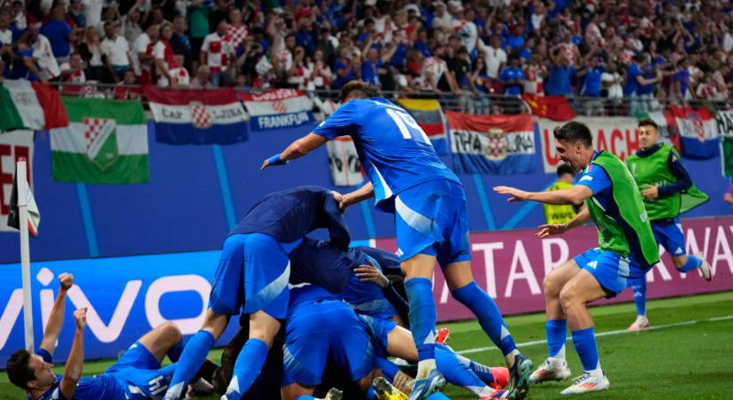 Óriási dráma az olaszok meccsén, az utolsó pillanatban búcsúzott Horvátország