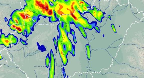 Mutatjuk, merre várhatók viharok szerda estig, óráról órára