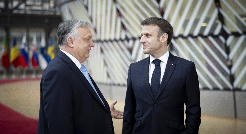 Macron francia elnökkel tárgyal szerdán Orbán Viktor