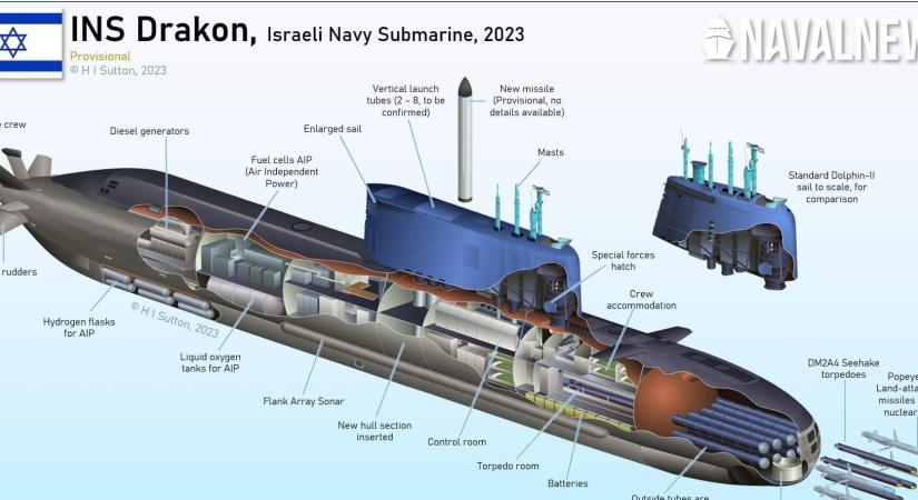 Oroszország kémhajókat küldött a legújabb izraeli atomtengeralattjáró ellen