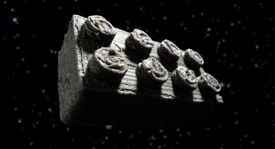 Ledarált egy 4,5 milliárd éves meteoritot az Európai Űrügynökség, Lego kockát nyomtatott belőle