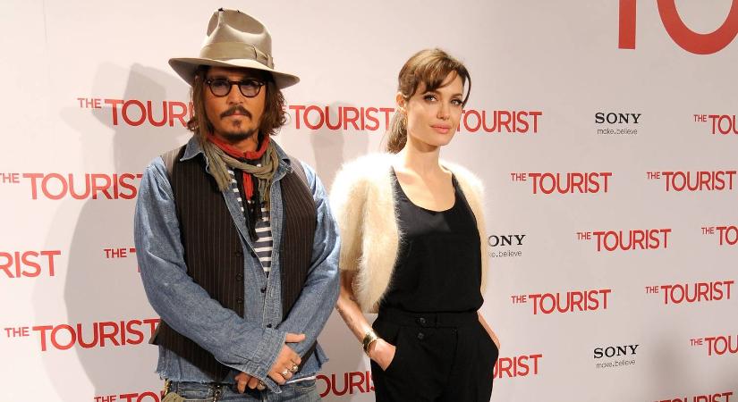 Johnny Depp Angelina Jolie-val is kavart a közös forgatásukon